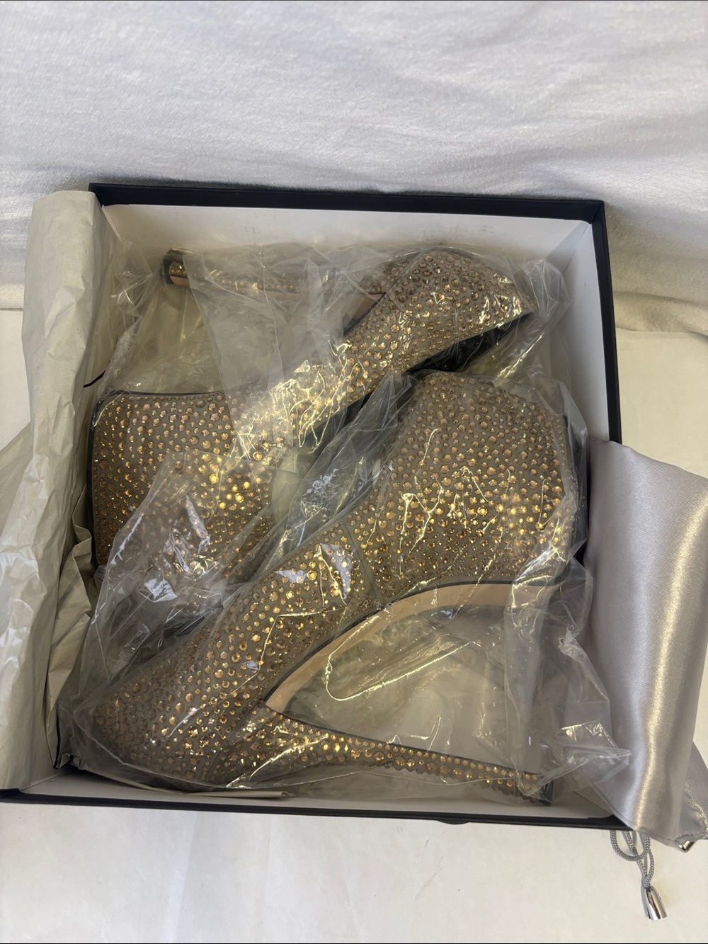 Giuseppe Zanotti SS2013 Archival Liza 90 Crystal Suede Platform Pumps - Picture 11 of 15